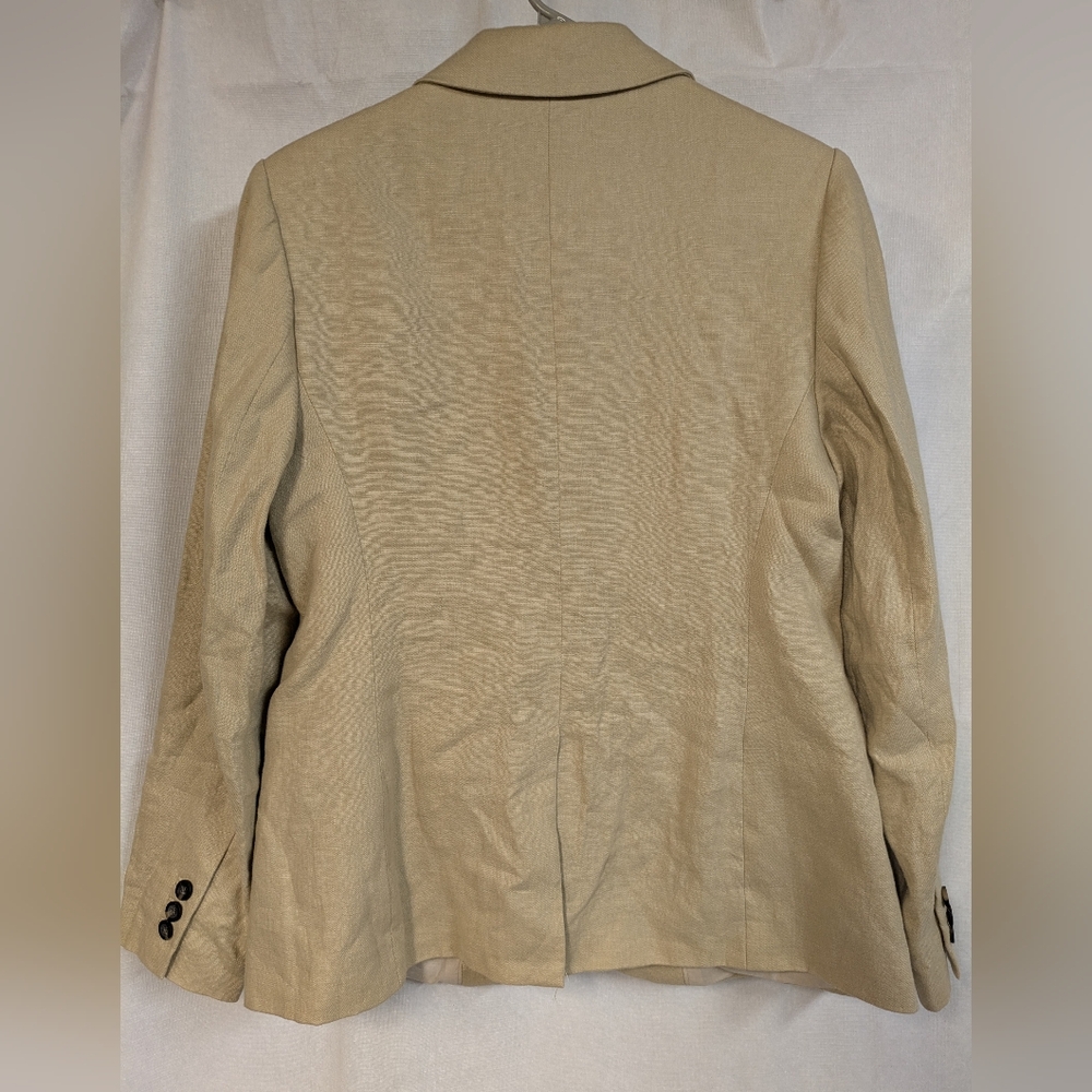Boden Marylebone Linen Beige Blazer Sz. US 8 - Picture 4 of 4
